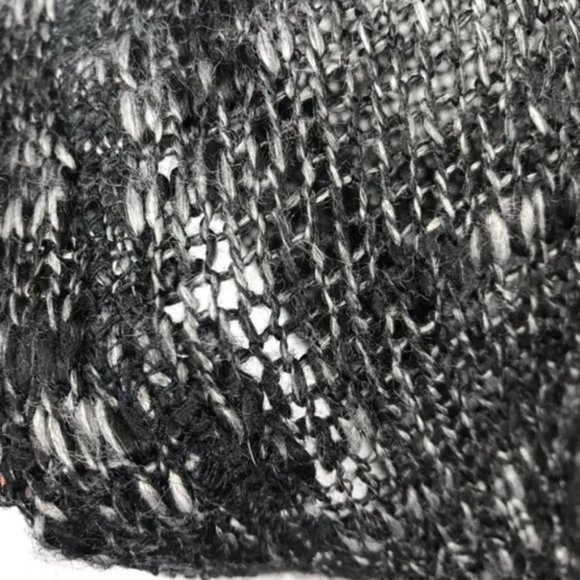 Ilook Oversized Sheer Knit Gray Hi-Low Sweater Top - Picture 8 of 8